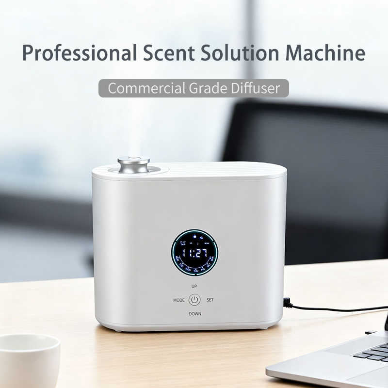 Commercial Plastic HVAC Scent Diffuser 1200㎡ WiFi Smart Aroma Machine for Hotels Offices Shopping Malls